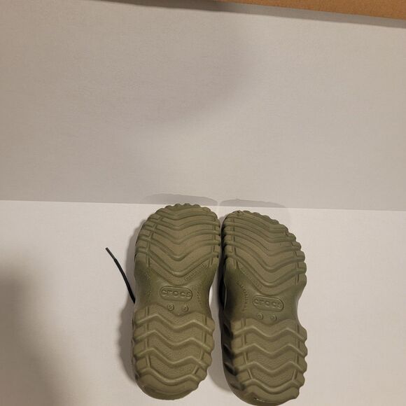 CROCS Axel All Terrain Islander Duck Shoes M5/W7 Black Leather Rubber Outdoors - Picture 6 of 6